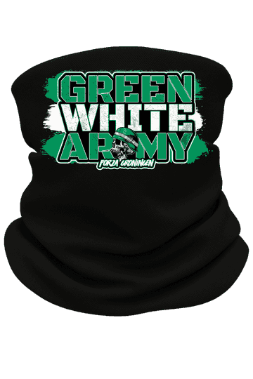 Green white army Nekwarmer