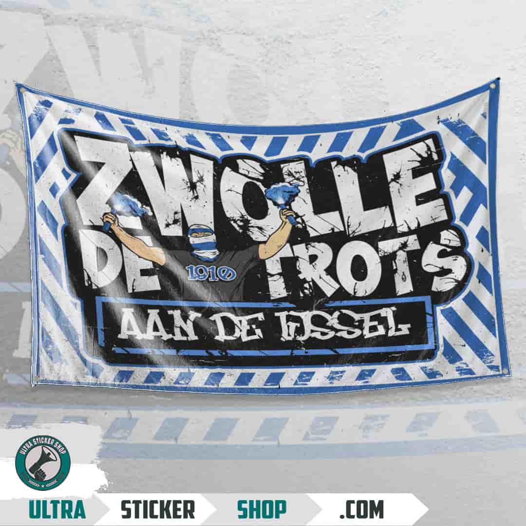 Zwolle de trots aan de ijssel Vlag