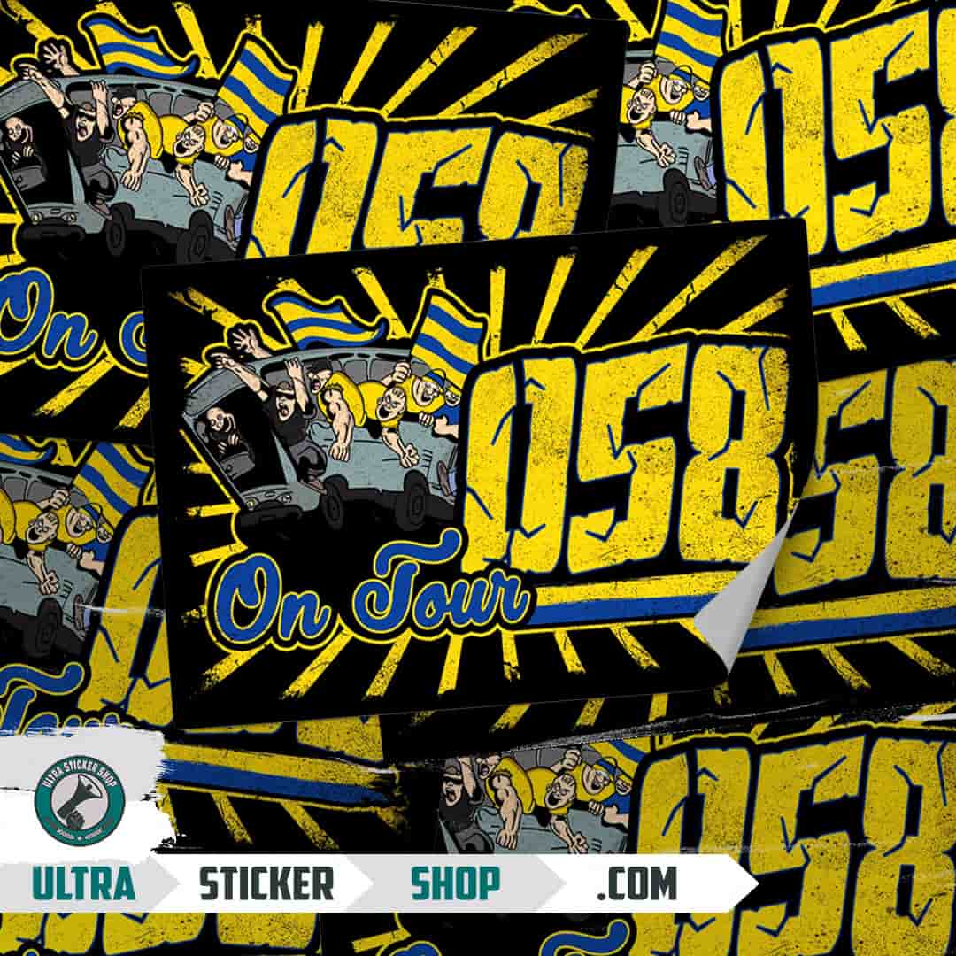 058 on tour Stickers