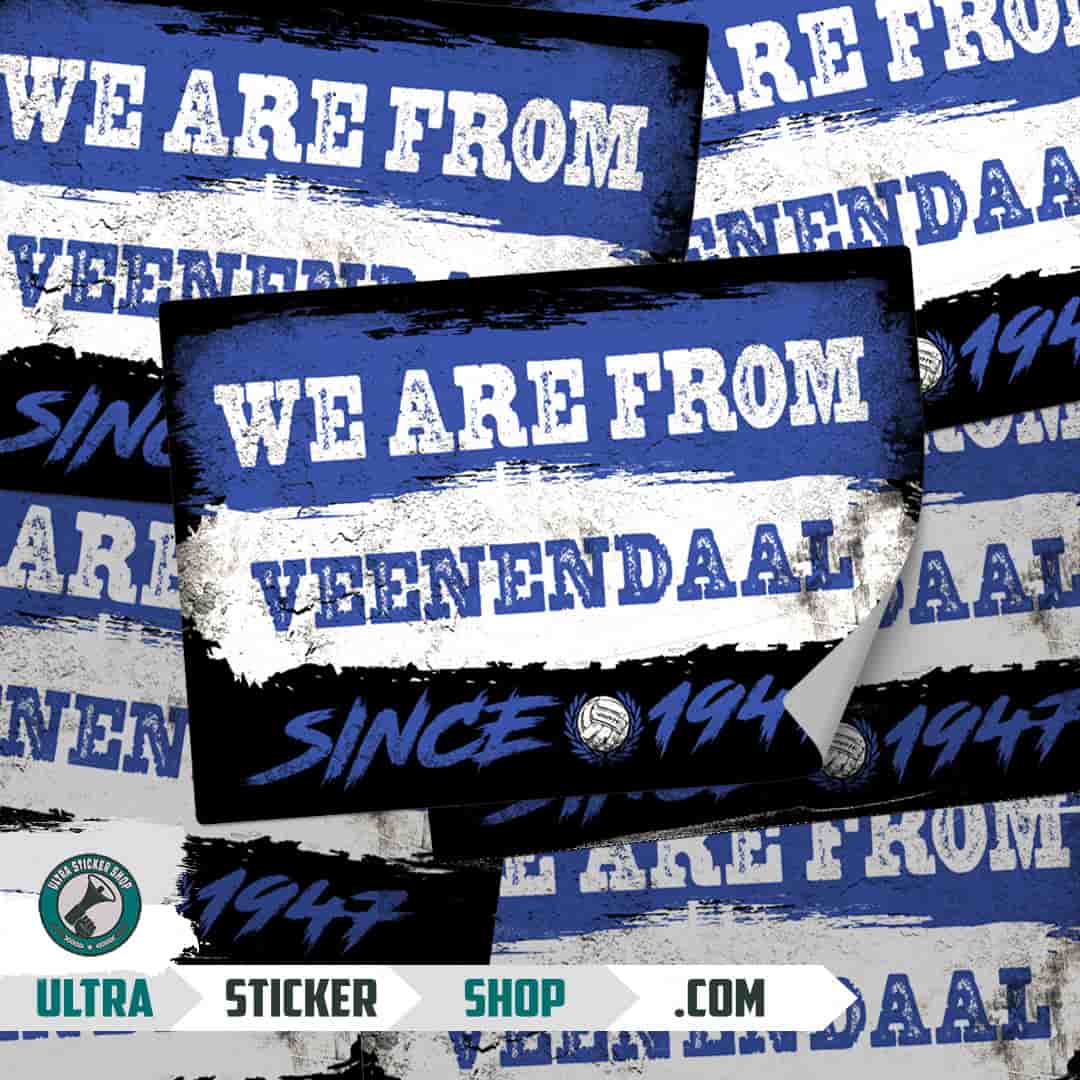 We are from Veenendaal since 1947 Stickers