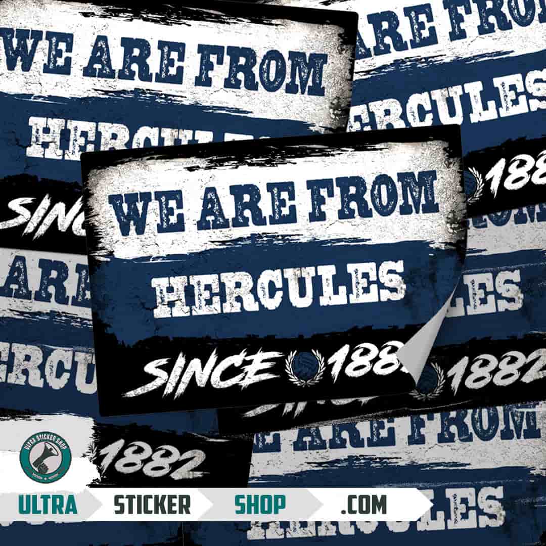 We are from Hercules since 1882 Stickers