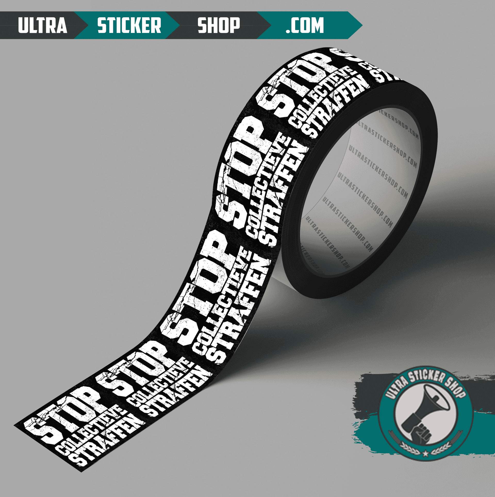 Stop collectieve straffen Tape - 100 Meter