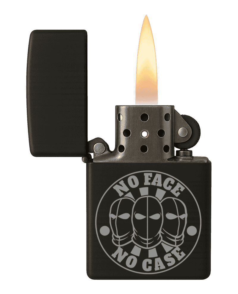 No face no case Aansteker