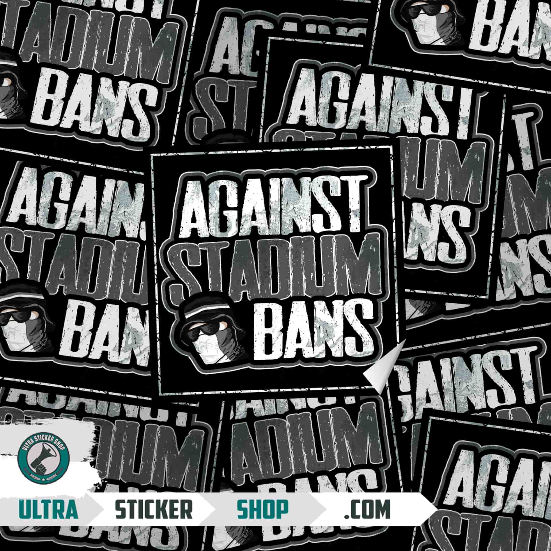 Against stadium bans! Stickers