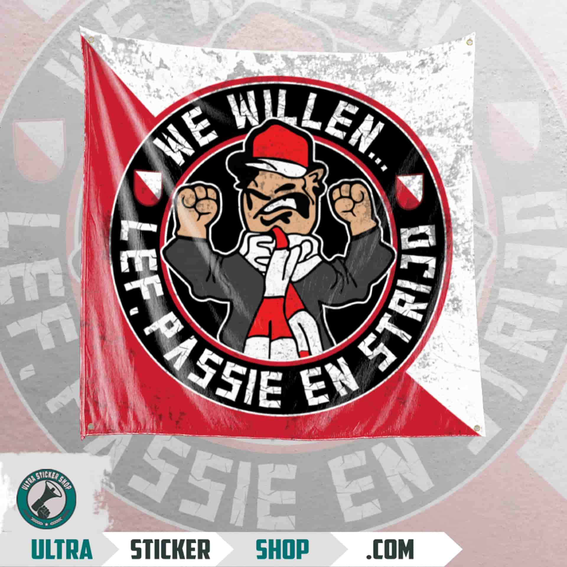 We willen.. lef, passie en strijd Vlag