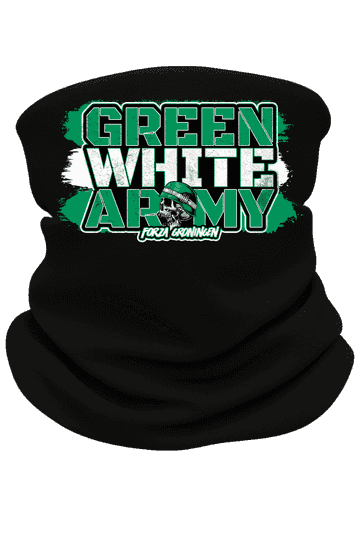 Green white army Nekwarmer
