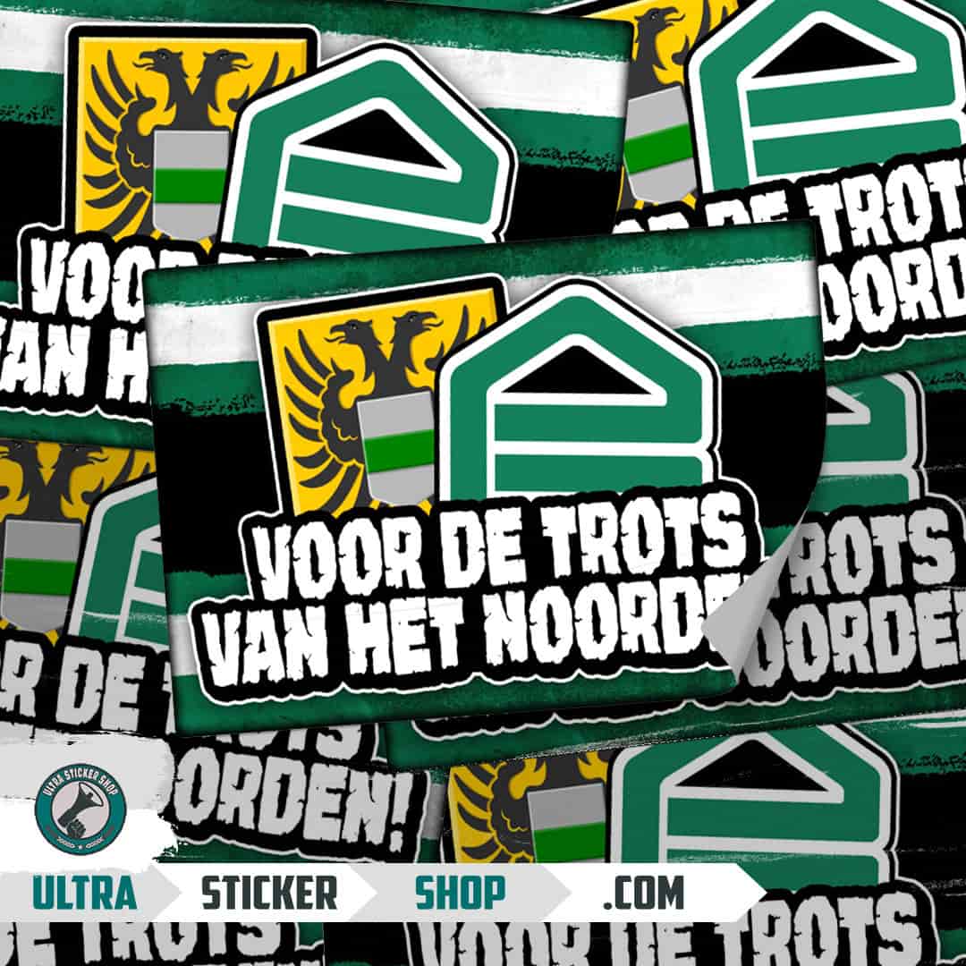 Voor de trots van het noorden! Stickers