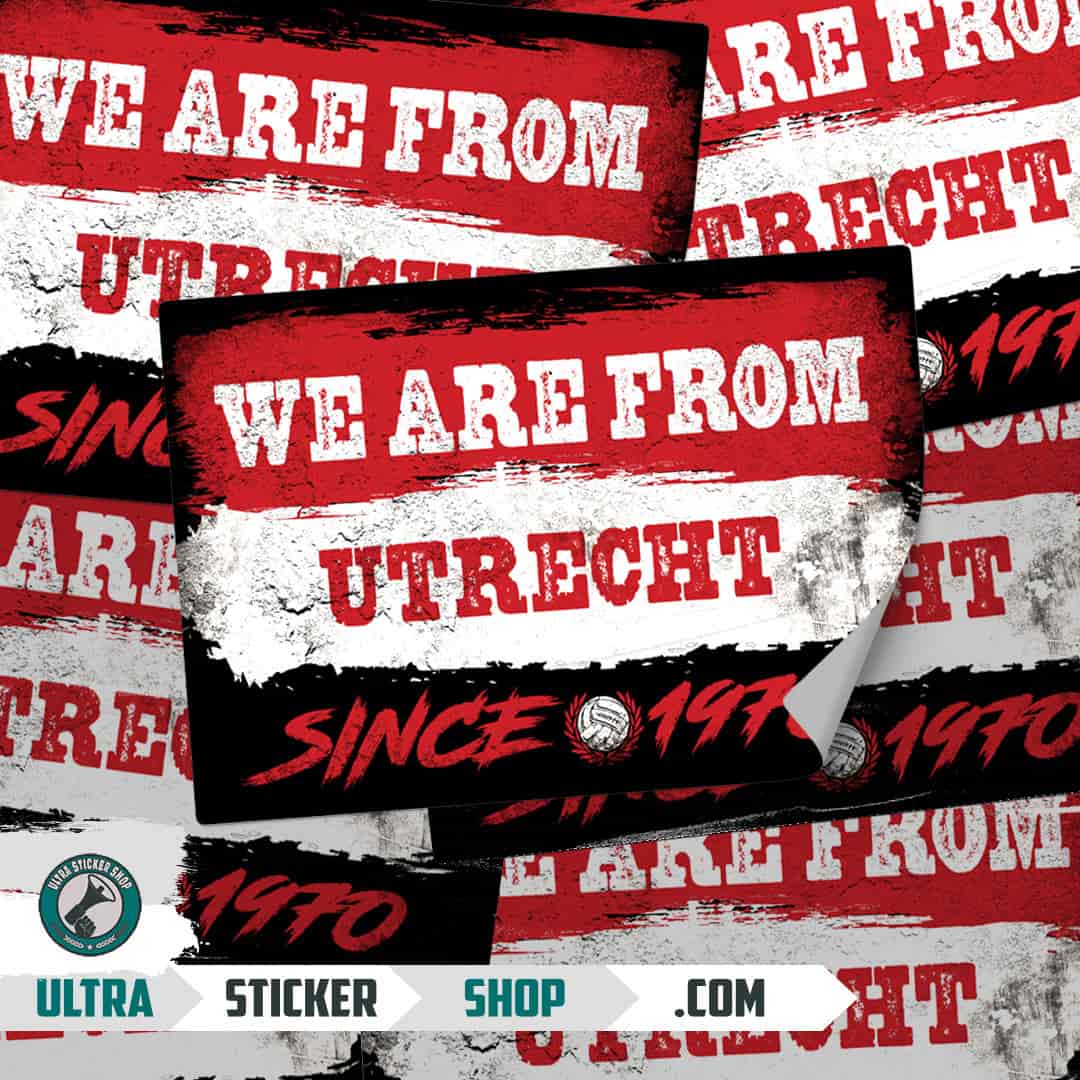 We are from Utrecht since 1970 Stickers