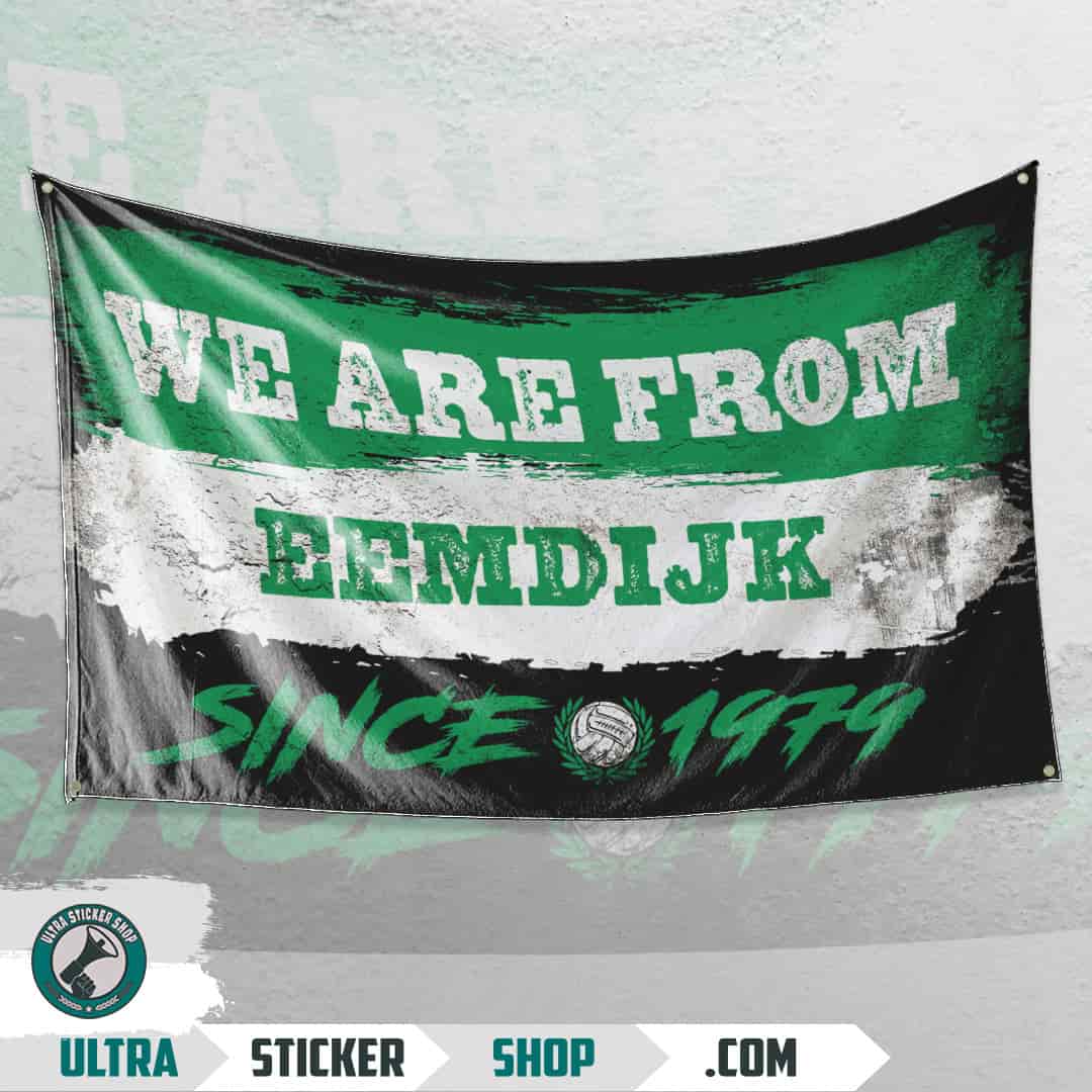 We are from Eemdijk since 1979 Vlag