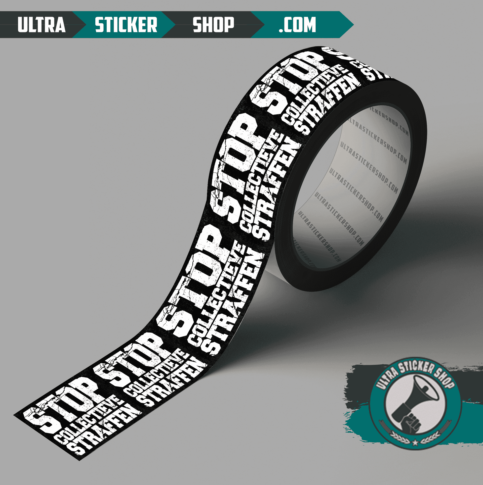 Stop collectieve straffen Tape - 100 Meter