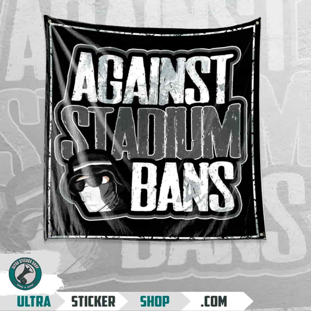 Against stadium bans! Vlag