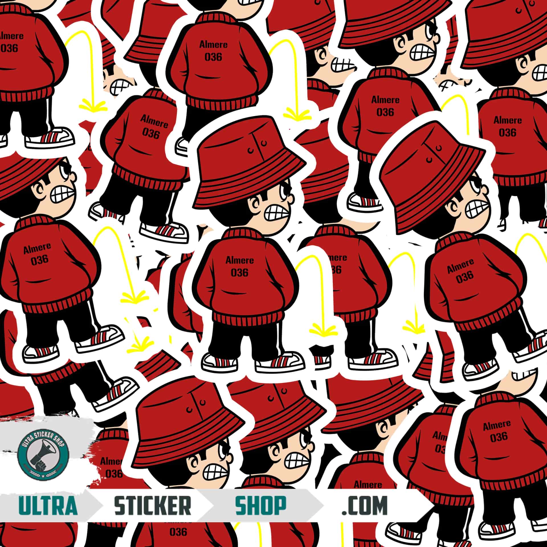 Almere 036 Pee Kid Stickers