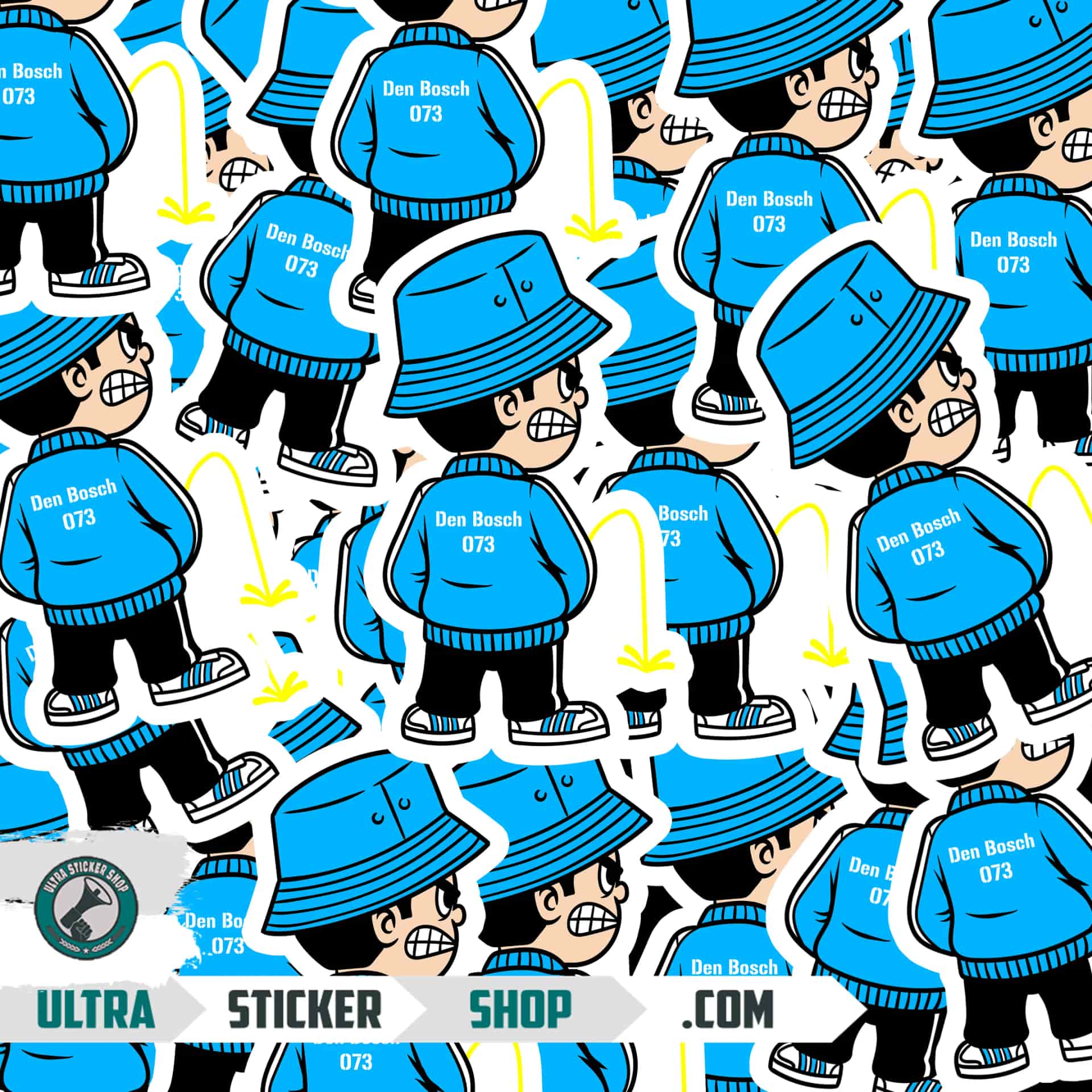 Den Bosch 073 Pee Kid Stickers