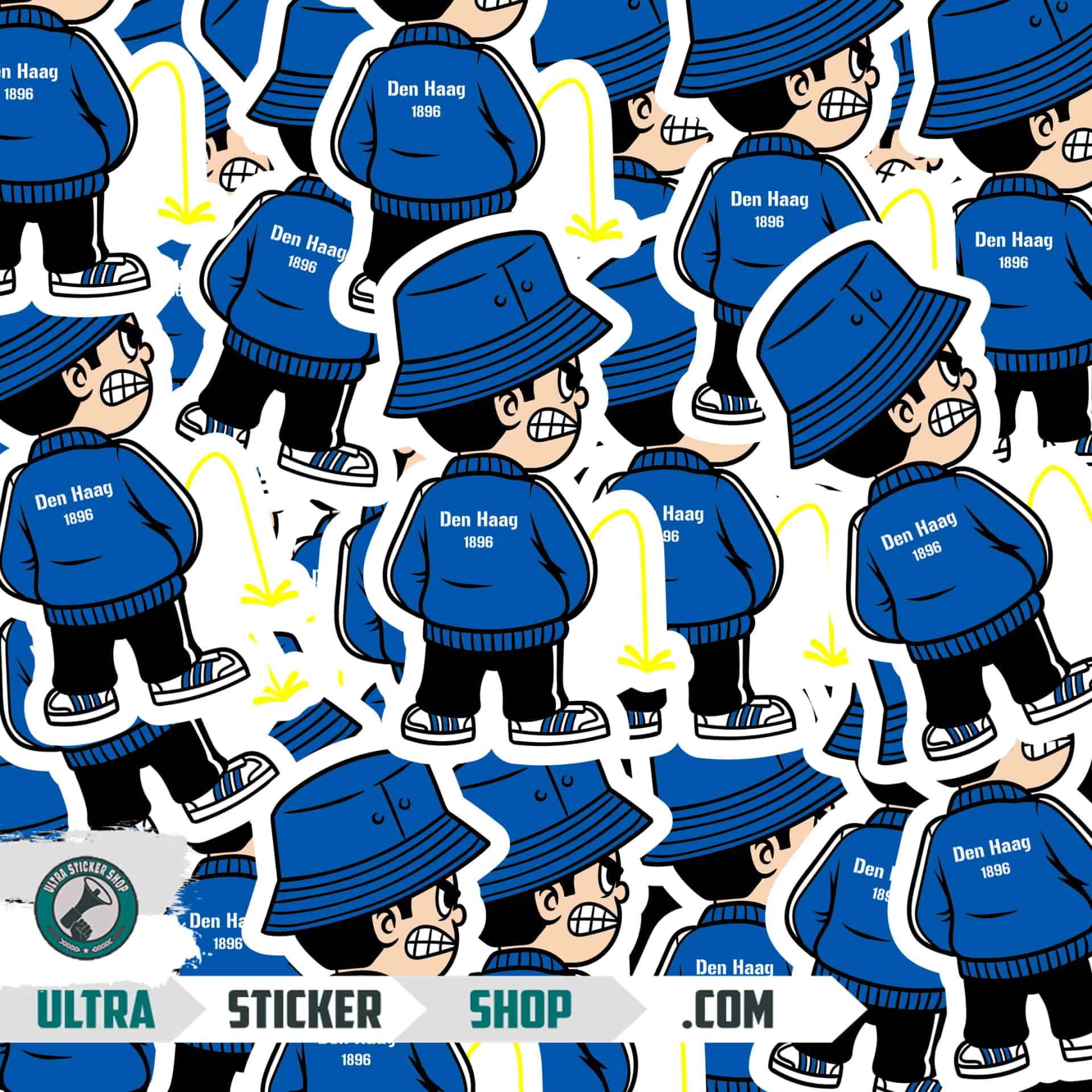 Den Haag 1896 Pee Kid Stickers