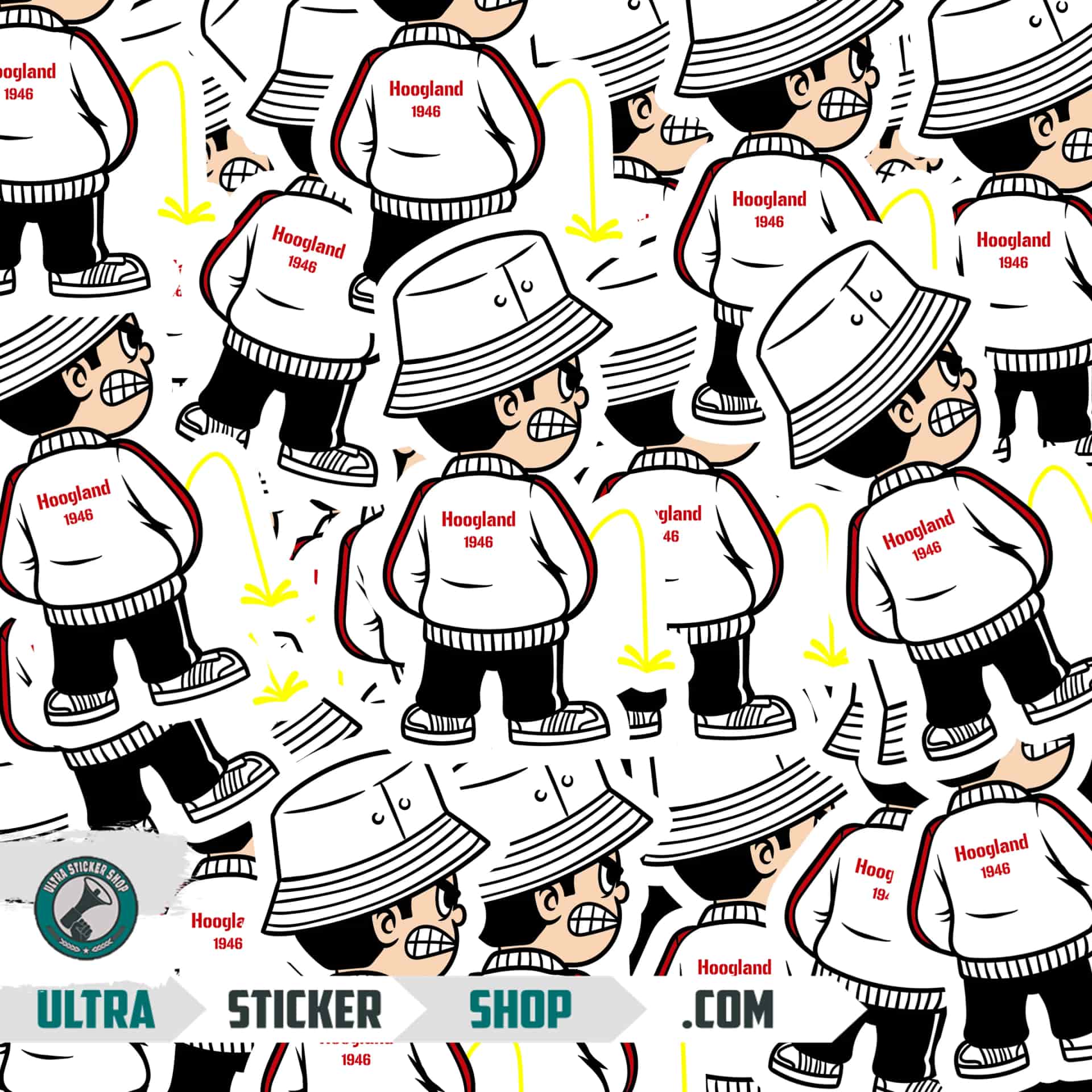 Hoogland 1946 Pee Kid Stickers