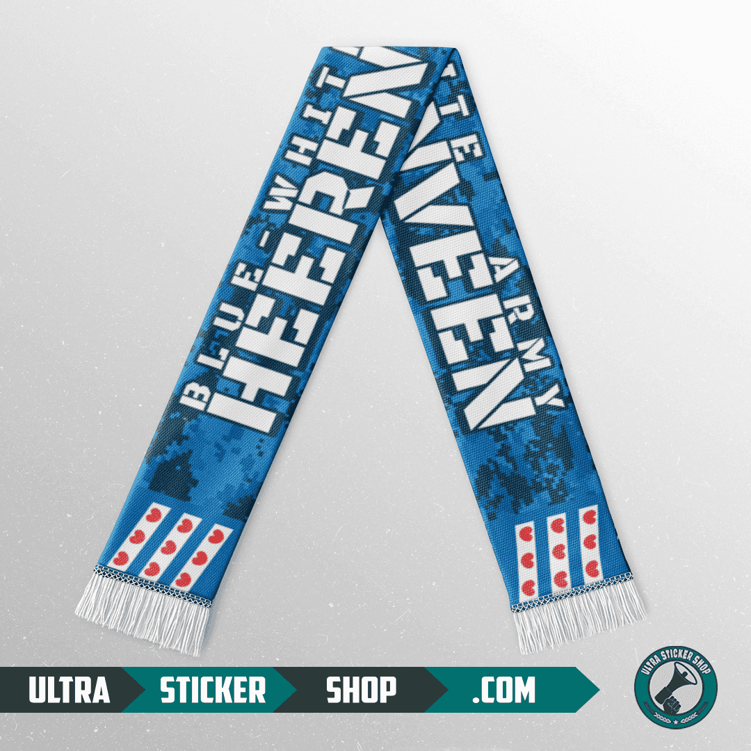 Blue white army Heerenveen Sjaal