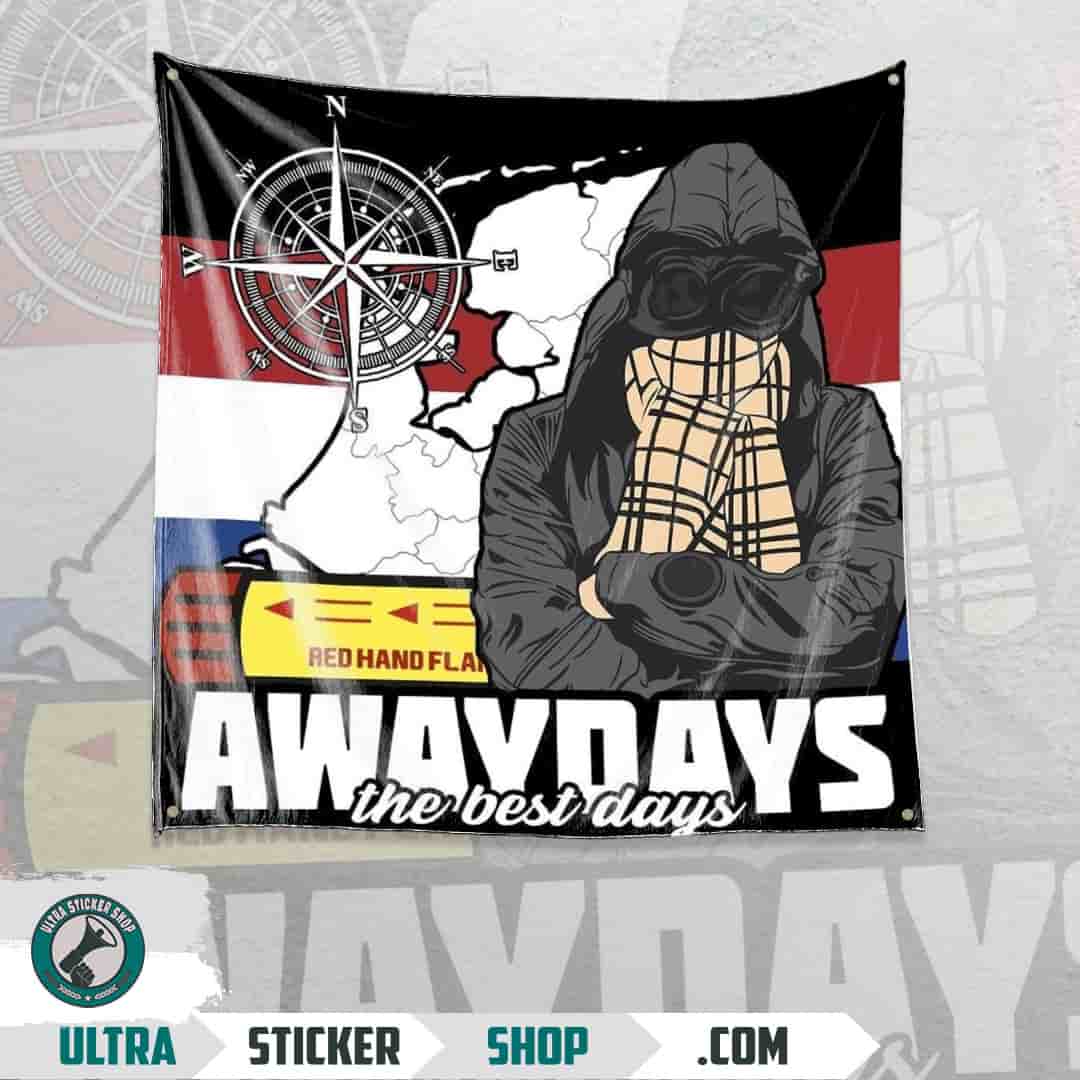 Awaydays the best days Vlag