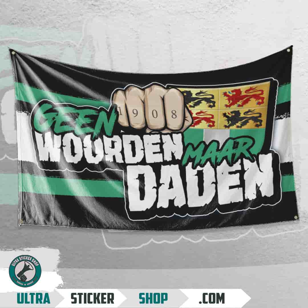 Geen woorden maar daden Vlag