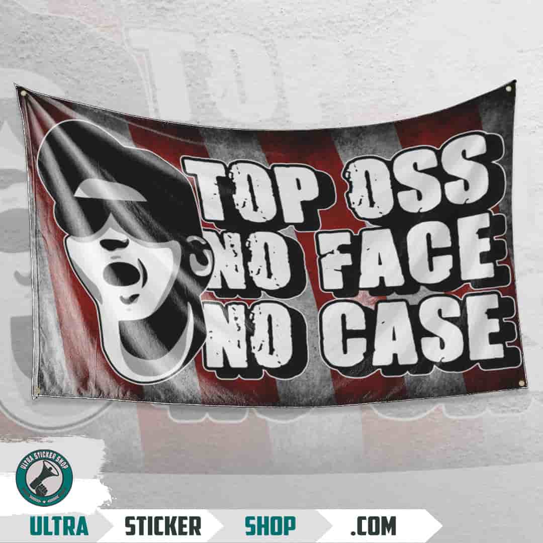 Top Oss no face no case Vlag