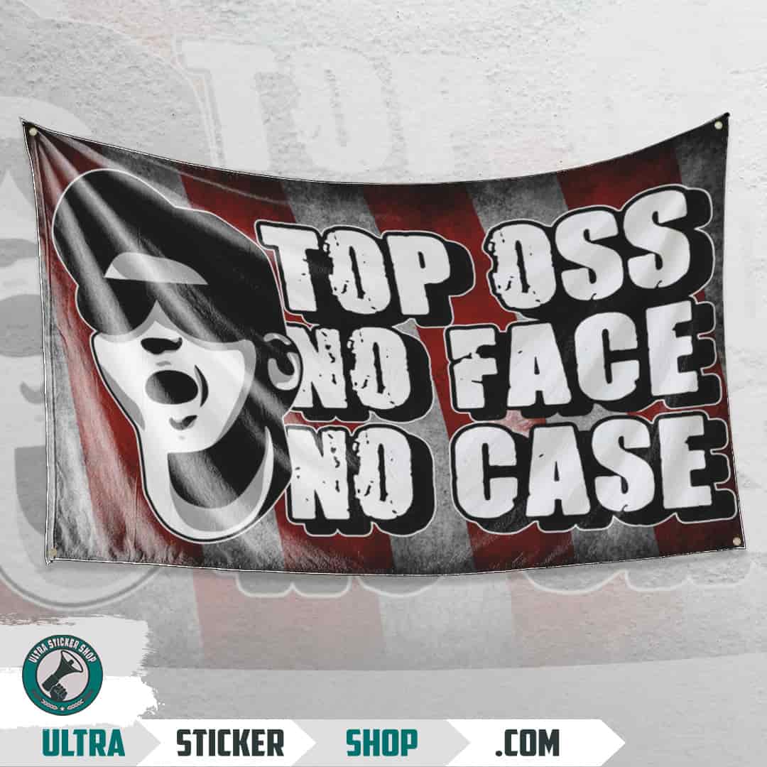 Top Oss no face no case Vlag