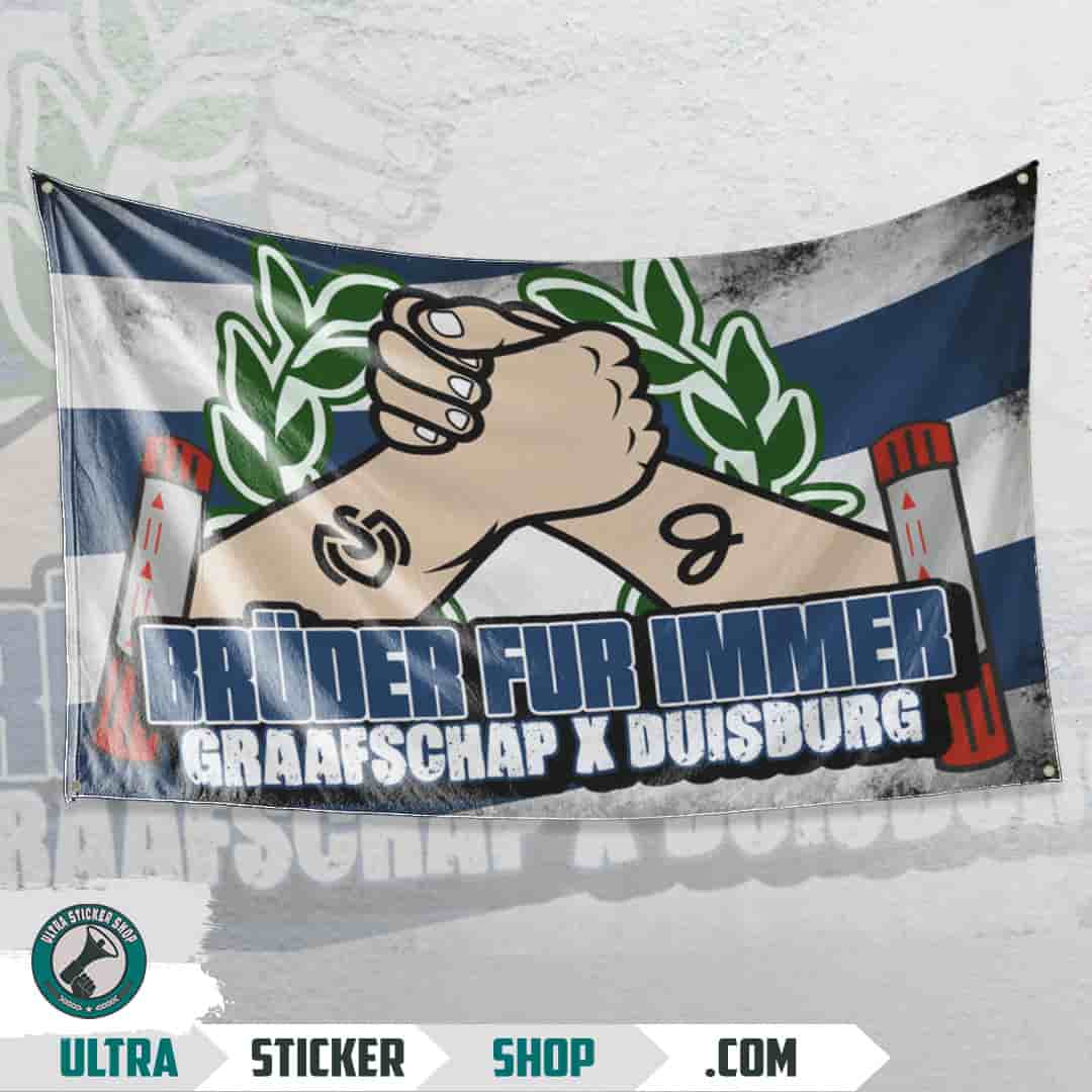Bruder für immer Graafschap X Duisburg Vlag