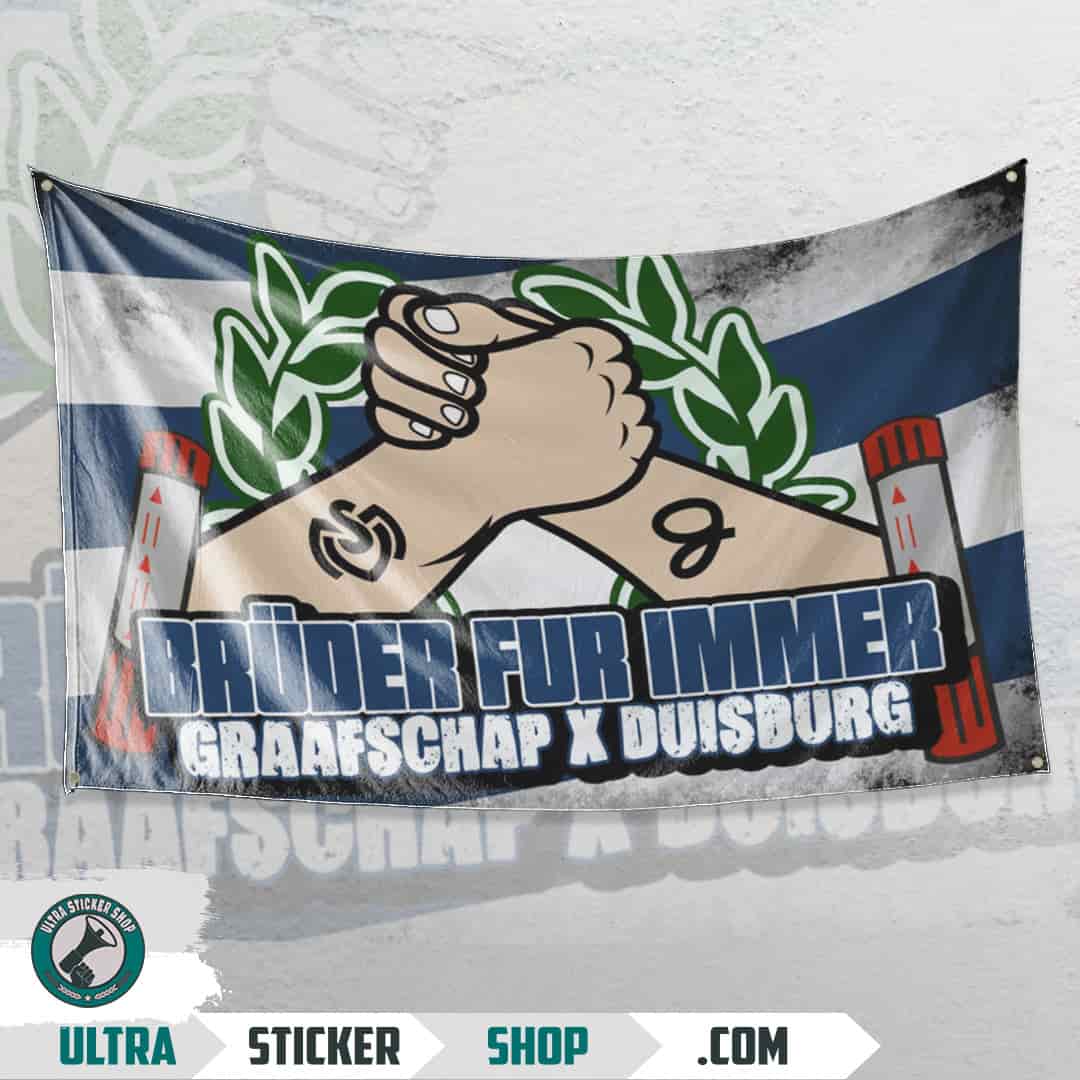 Bruder für immer Graafschap X Duisburg Vlag