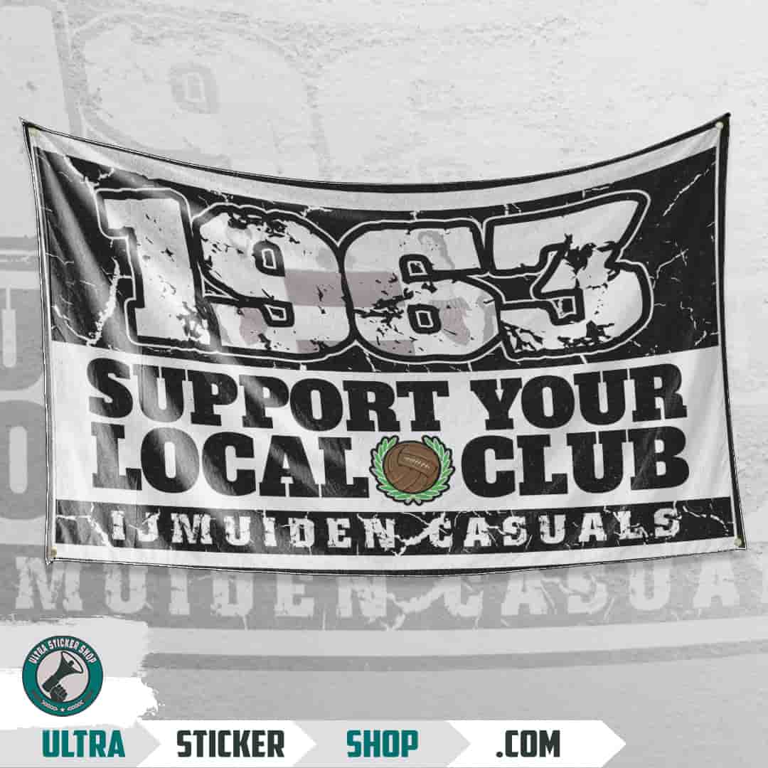 1963 support your local club Vlag