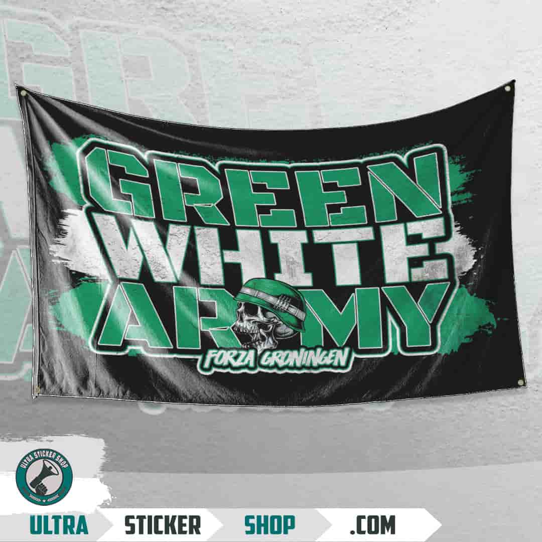 Green white army Vlag