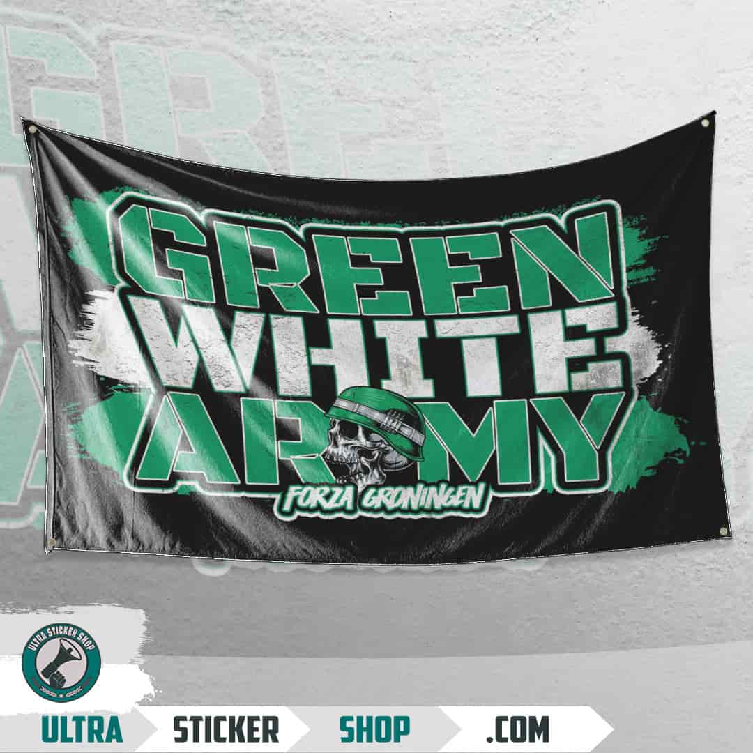 Green white army Vlag
