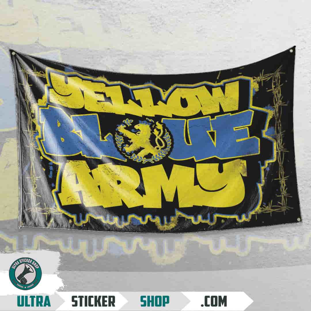 Yellow Blue Army Vlag