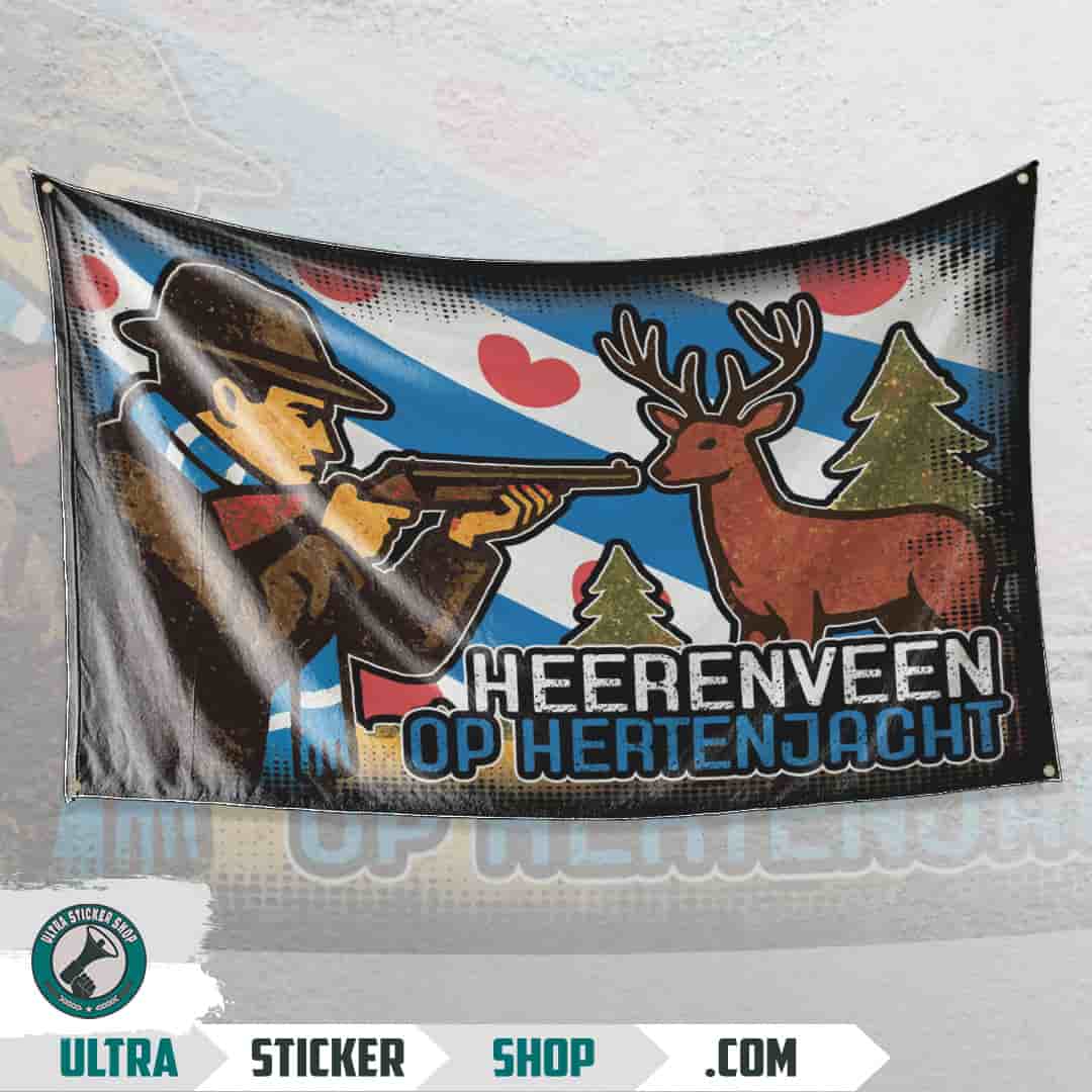 Heerenveen op hertenjacht Vlag