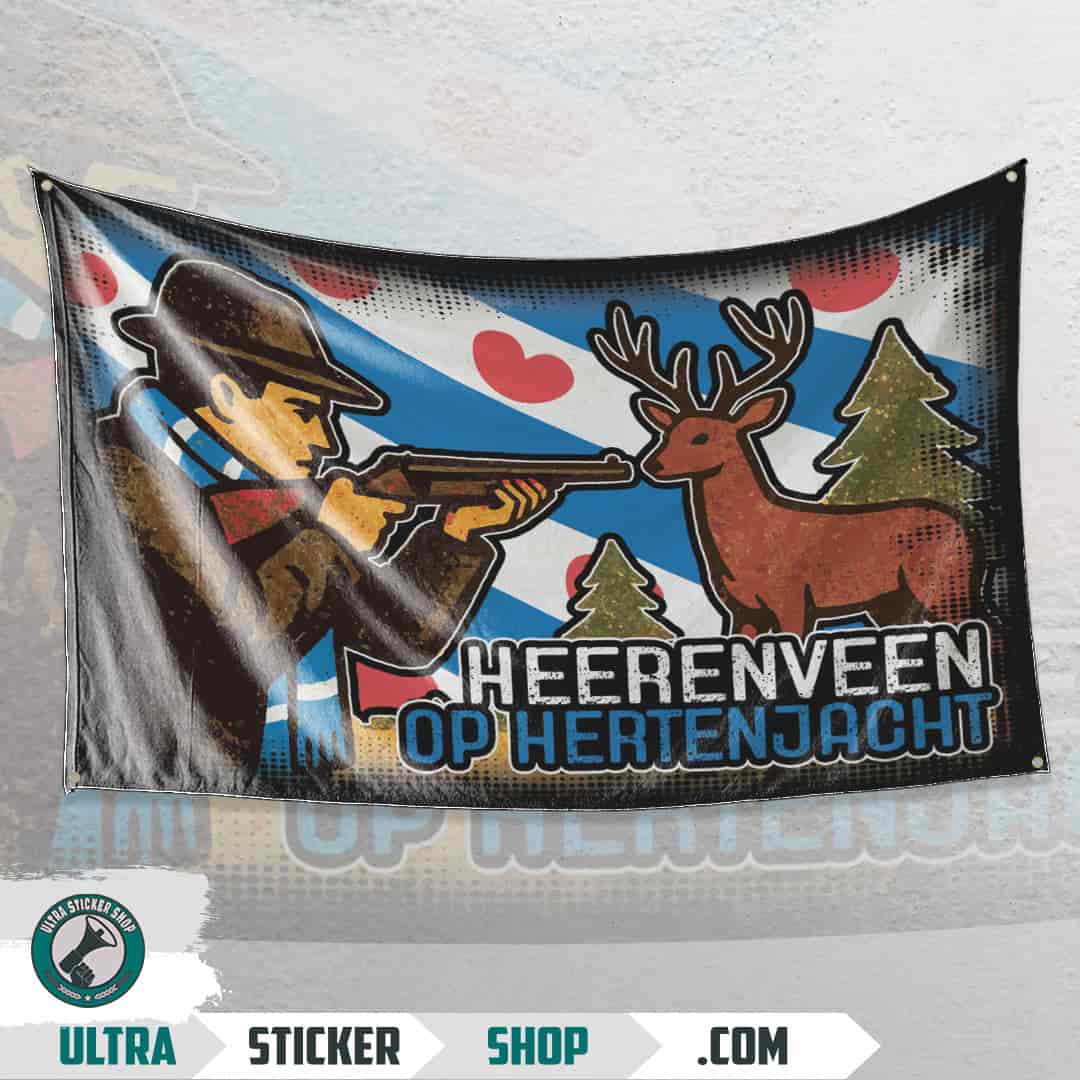 Heerenveen op hertenjacht Vlag