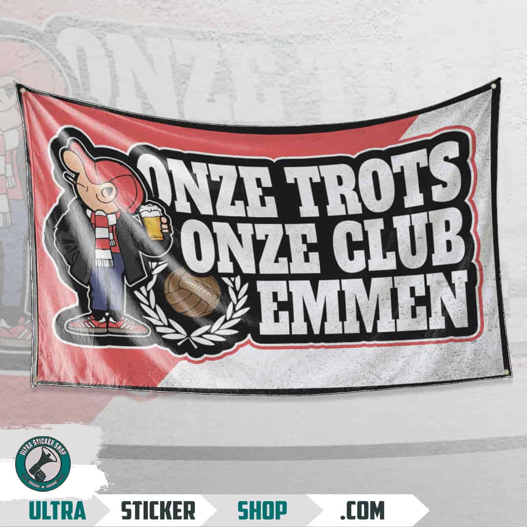 onze trots onze club Emmen Vlag