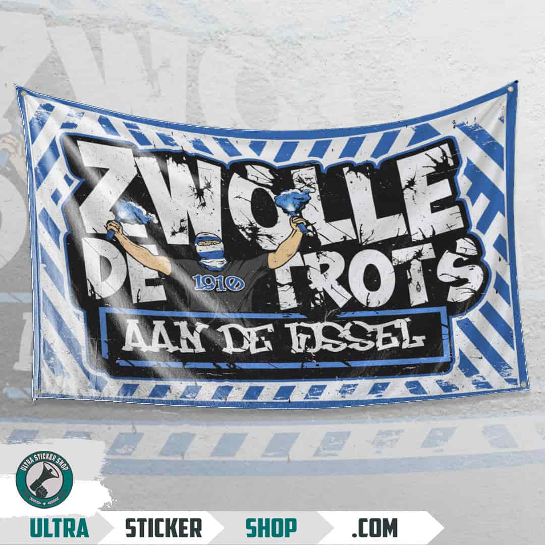Zwolle de trots aan de ijssel Vlag