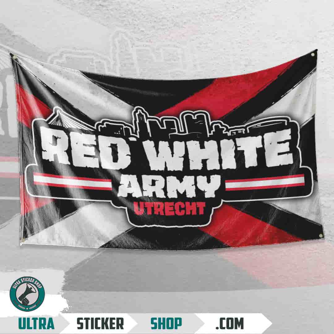 Red white army Vlag