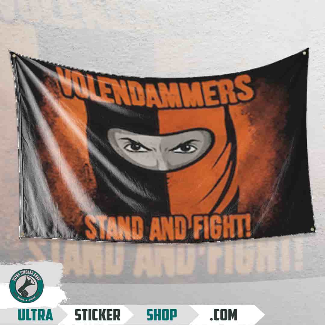 Volendammers stand and fight Vlag
