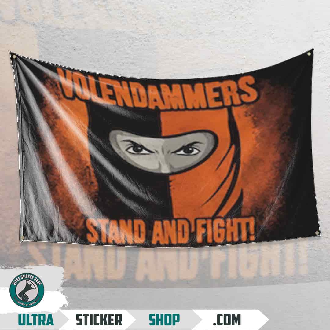 Volendammers stand and fight Vlag