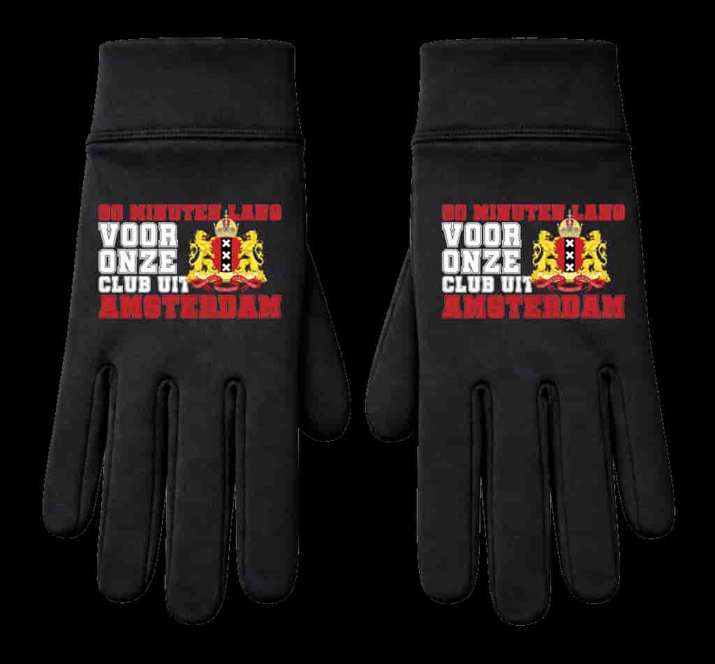 90 Minuten lang voor onze club uit Amsterdam Handschoenen