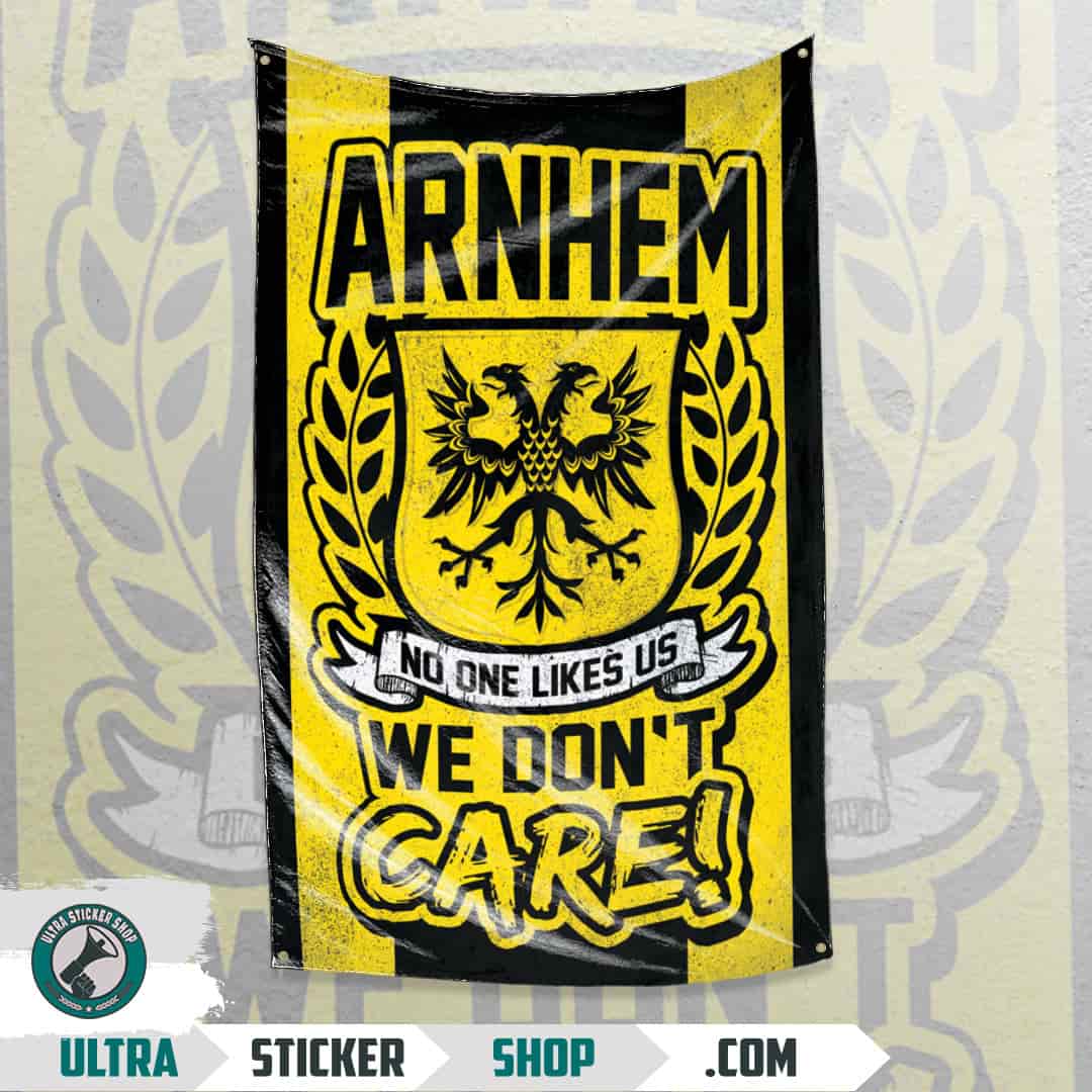Arnhem no one likes us we don't care! Vlag