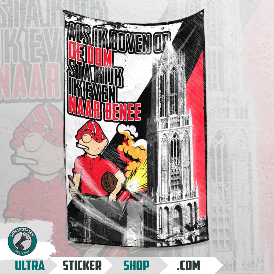 Als ik boven op de dom sta kijk ik even naar benee