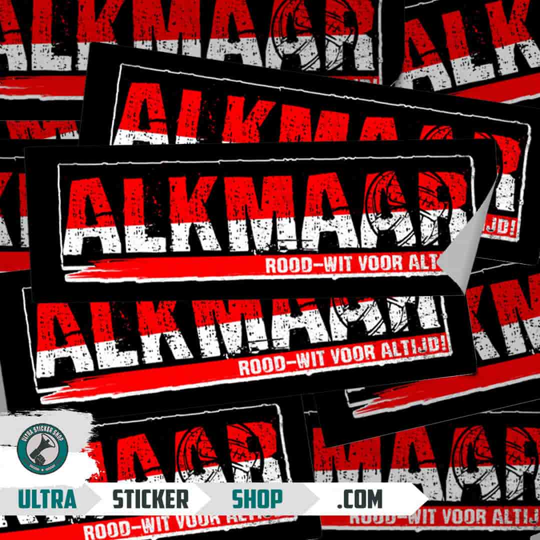 Alkmaar- Rood-Wit voor altijd! Stickers