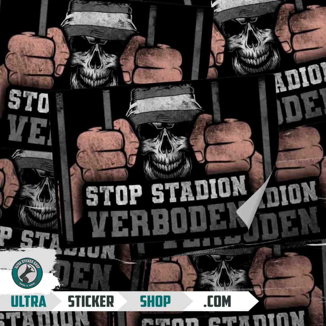 Stop stadion verboden Stickers
