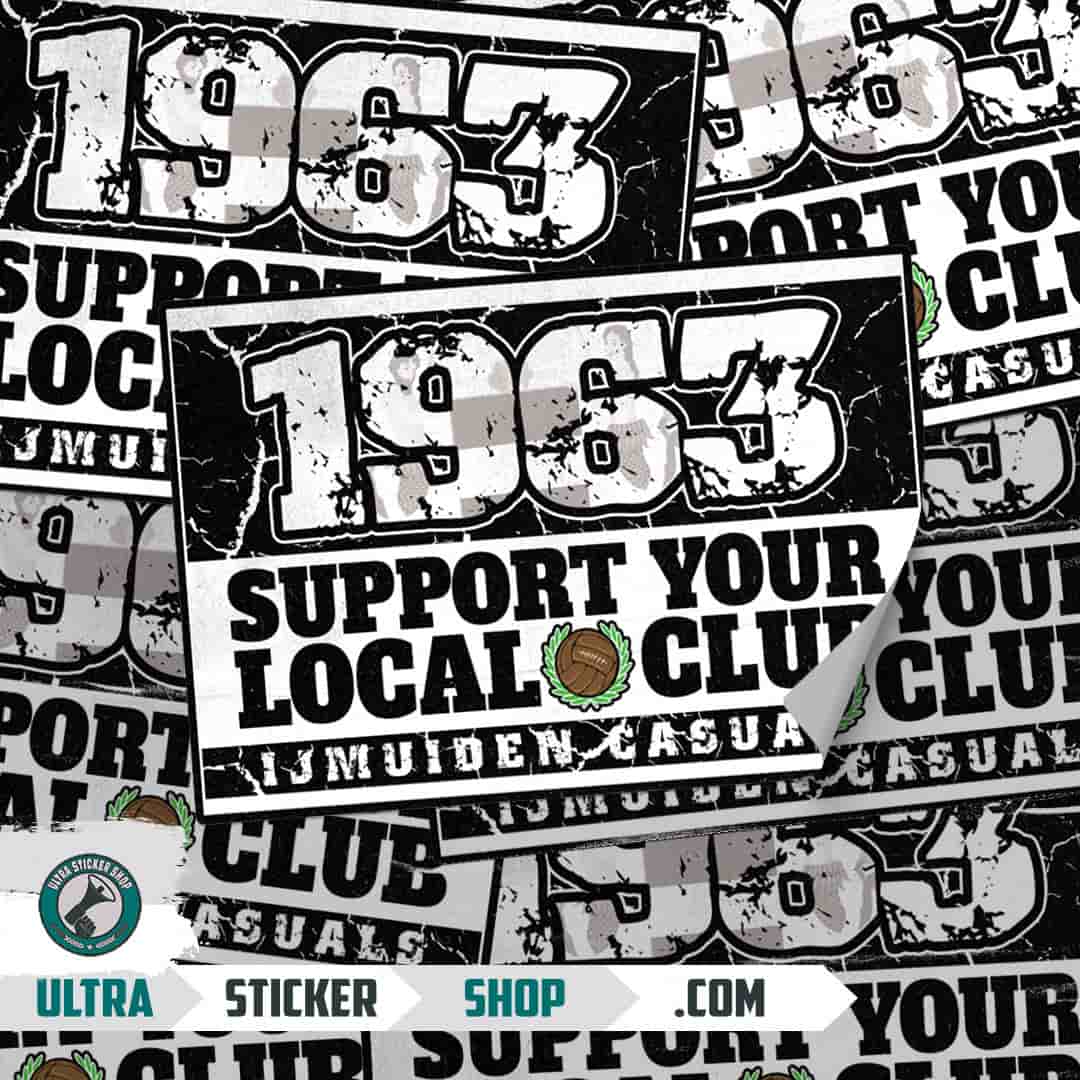 1963 support your local club Stickers
