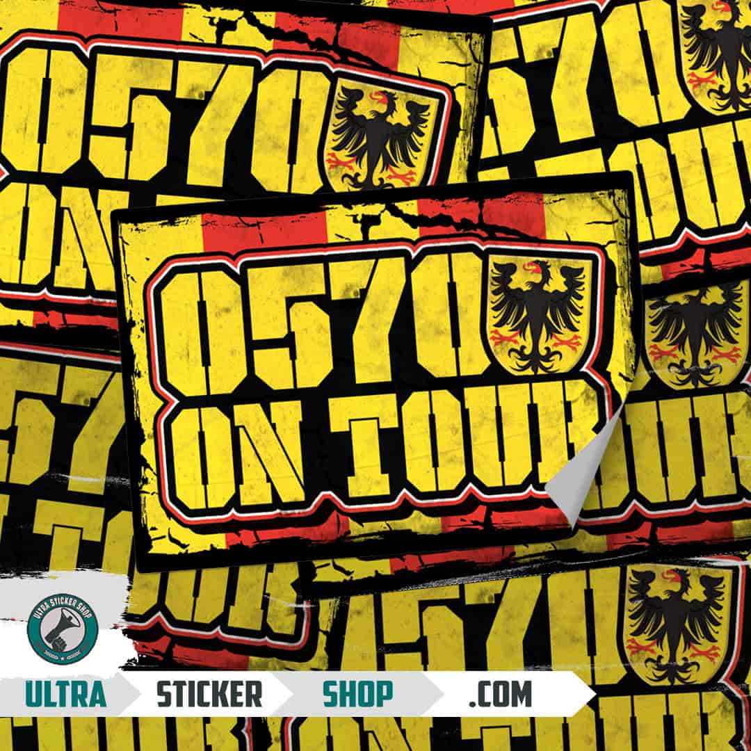 0570 On tour Stickers