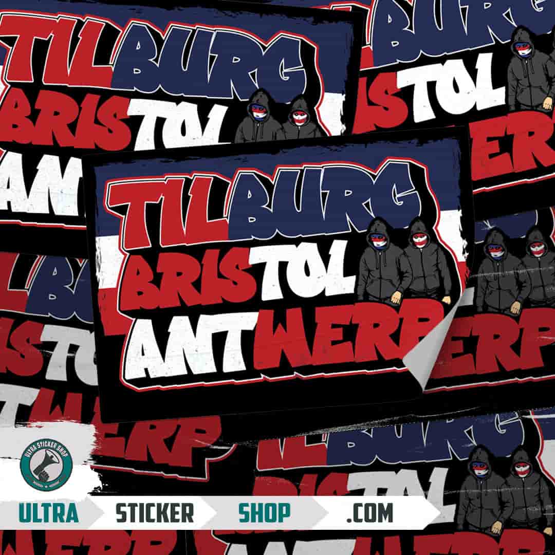 Tilburg Bristol Antwerp Stickers