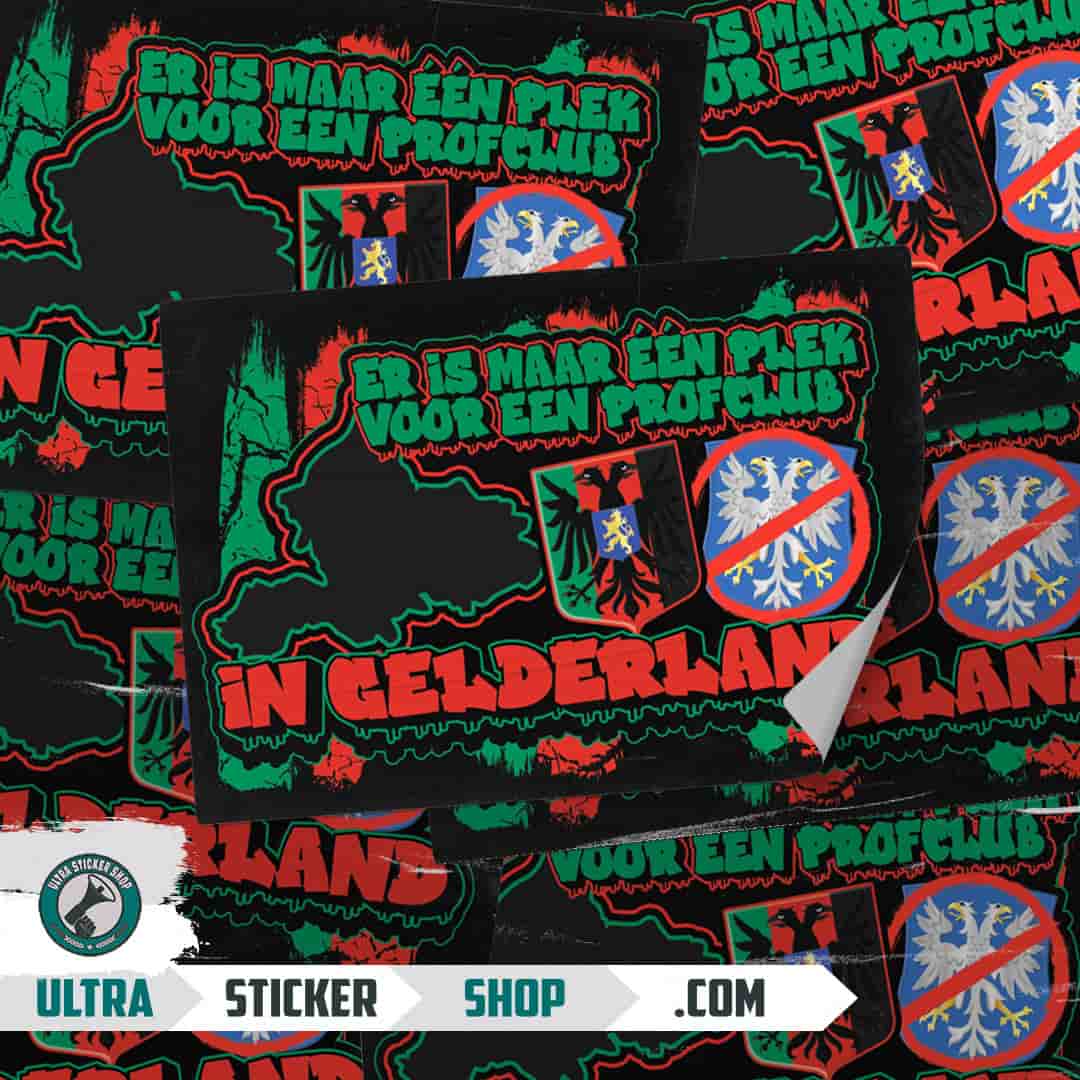 Er is maar één plek voor een profclub in Gelderland! Stickers