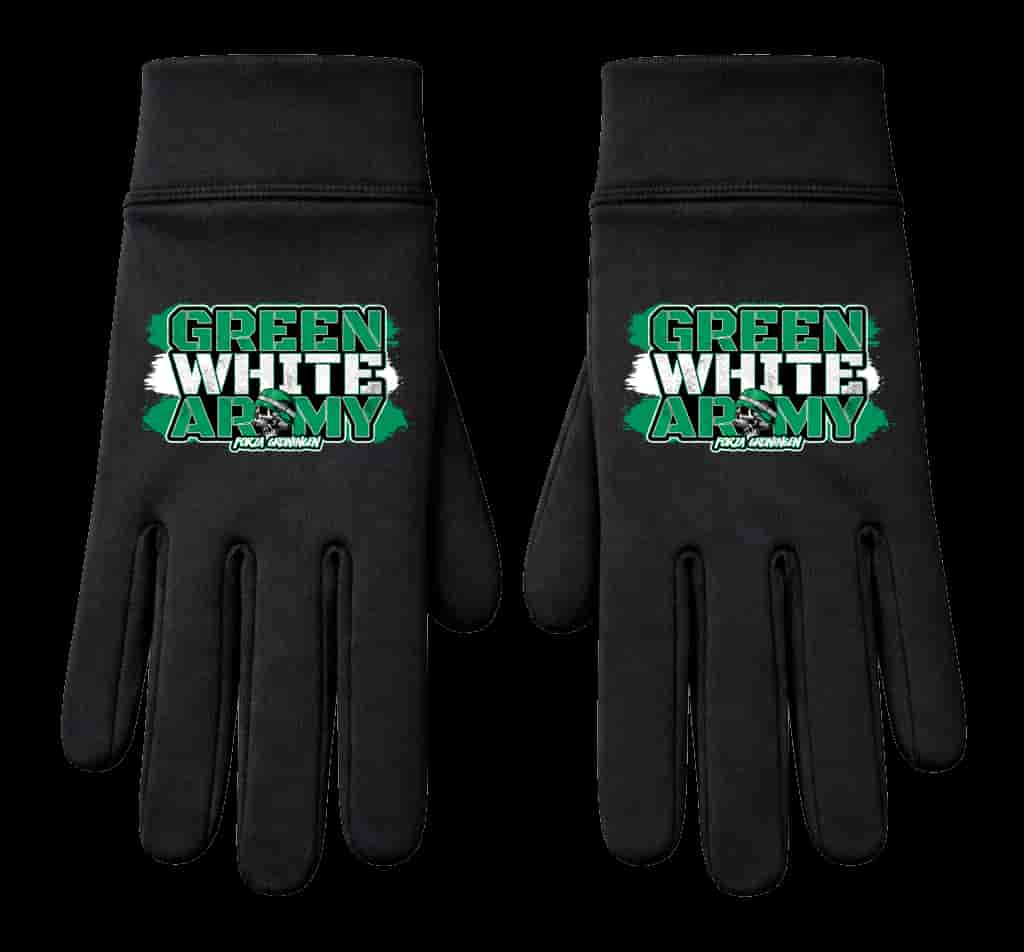 Green white army Handschoenen