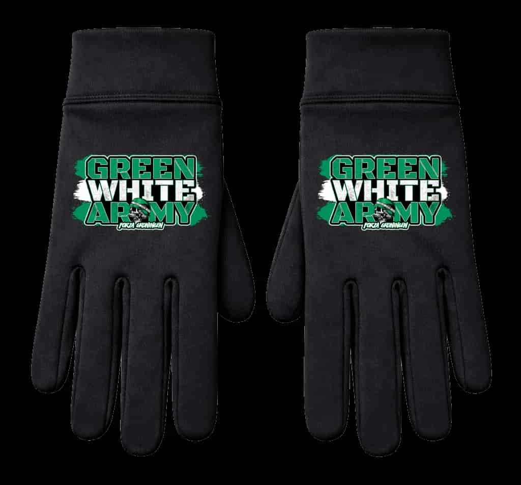 Green white army Handschoenen