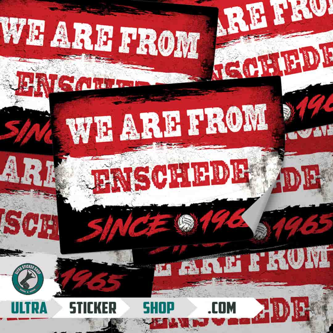 We are from Enschede since 1965 Stickers