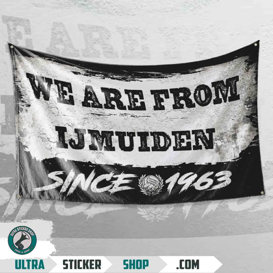 We are from IJmuiden since 1963 Vlag